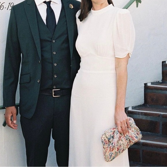 NWT Reformation Dusk Dress Ivory - Picture 5 of 16